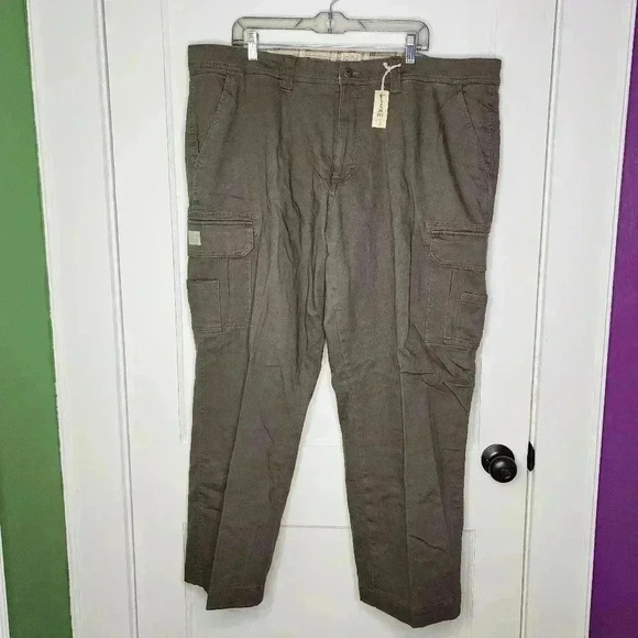 NWT RH Fulton Red Head Brand Co. Mens Flannel Lined Pants 44x30 - Picture 1 of 7